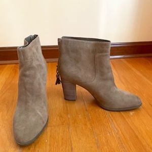 Anne Klein Tan Suede Ankle Boots - Very Lightly Worn